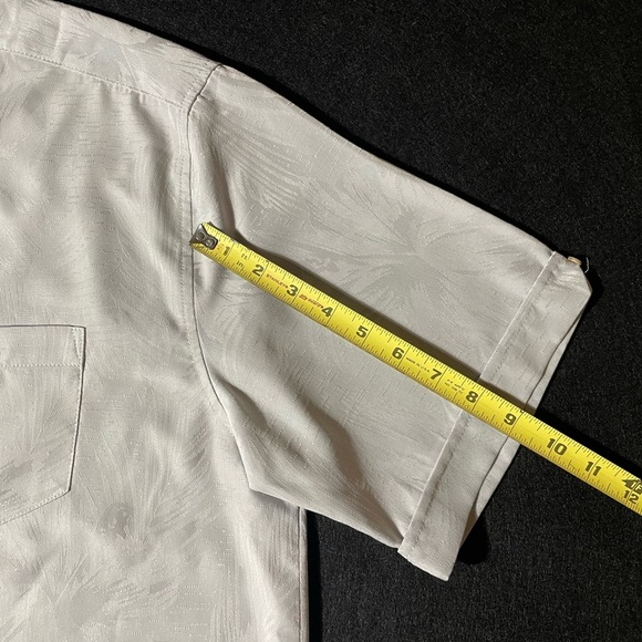 Havanera Co. Hawaiian Men’s Shirt Gray Polyester Size XL - Picture 5 of 6